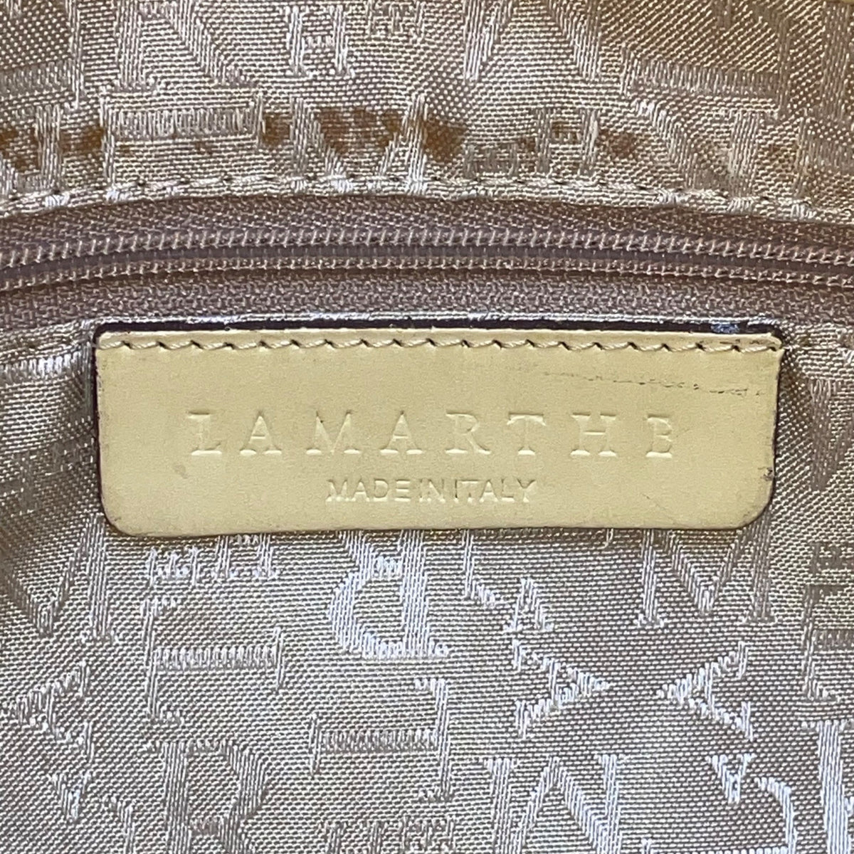 Lamarthe Women’s Yellow Embroidered Leather Flower Charm Shoulder Tote Bag