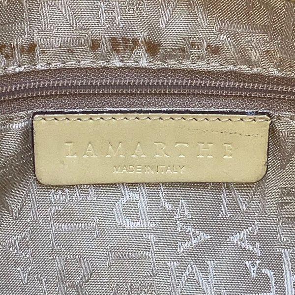 Lamarthe Women’s Yellow Embroidered Leather Flower Charm Shoulder Tote Bag