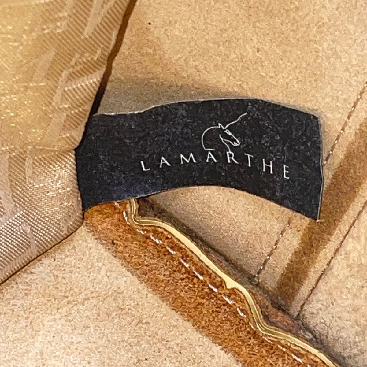 Lamarthe Women’s Yellow Embroidered Leather Flower Charm Shoulder Tote Bag