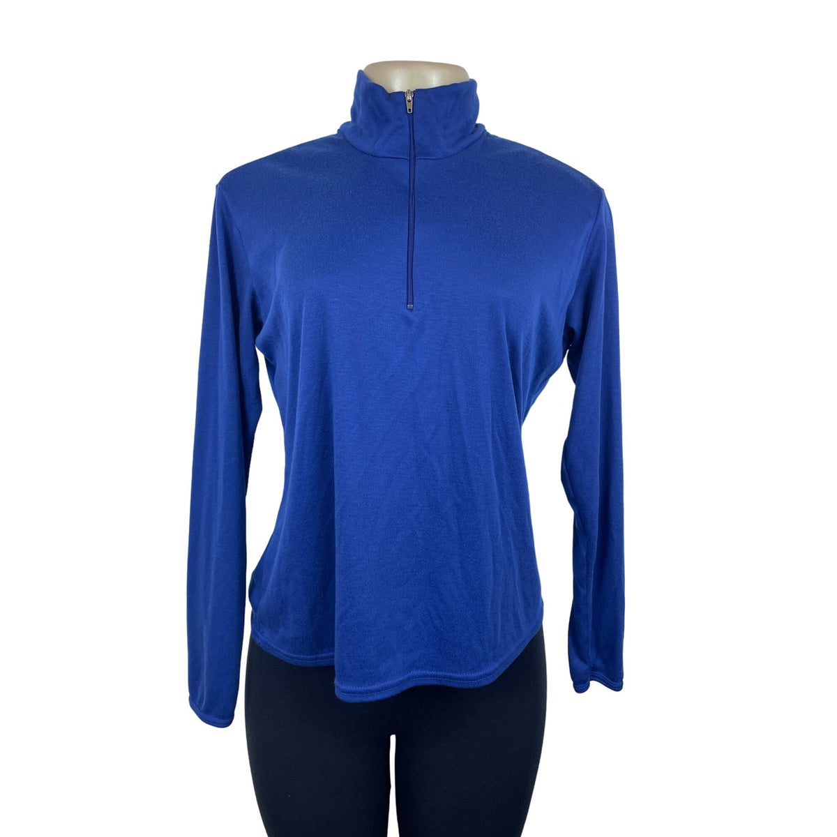 Patagonia Women's Royal Blue Half-Zip Long Sleeve Sweatshirt Sz M