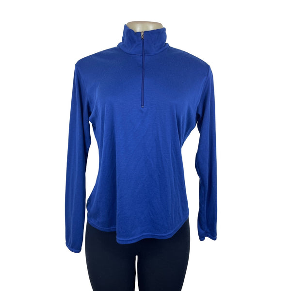Patagonia Women's Royal Blue Half-Zip Long Sleeve Sweatshirt Sz M