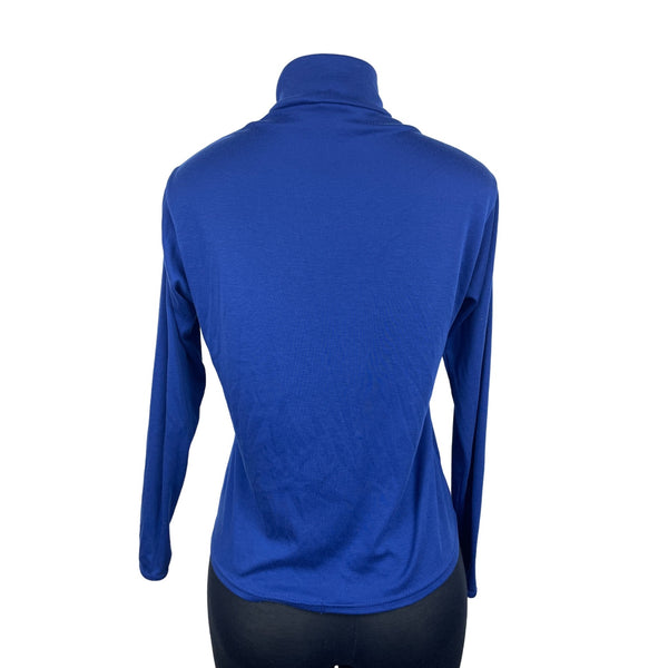 Patagonia Women's Royal Blue Half-Zip Long Sleeve Sweatshirt Sz M