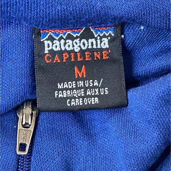 Patagonia Women's Royal Blue Half-Zip Long Sleeve Sweatshirt Sz M