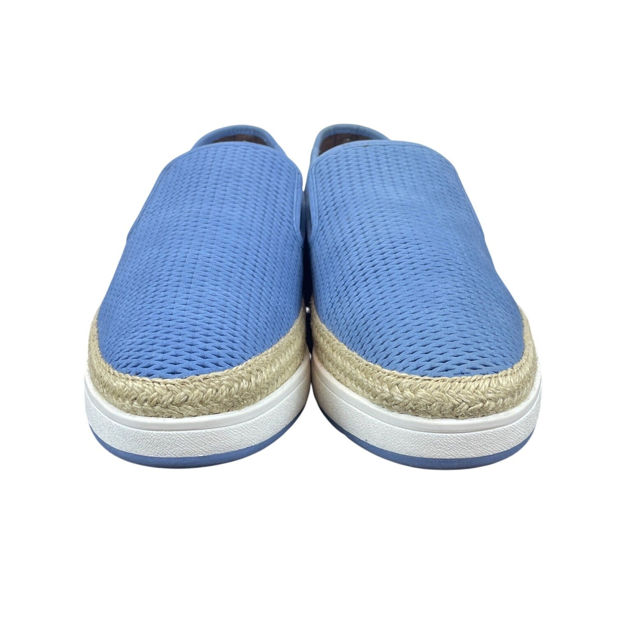 Donald J Pliner Sky Blue Perforated Nubuc Maite Fb Slip-On Sneakers Sz- 10M- New
