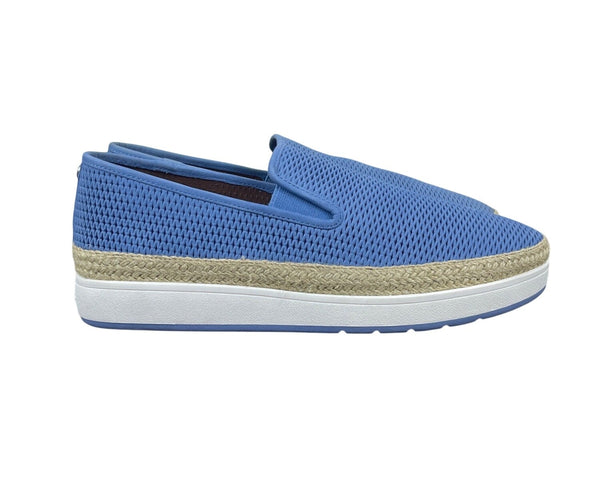 Donald J Pliner Sky Blue Perforated Nubuc Maite Fb Slip-On Sneakers Sz- 10M- New