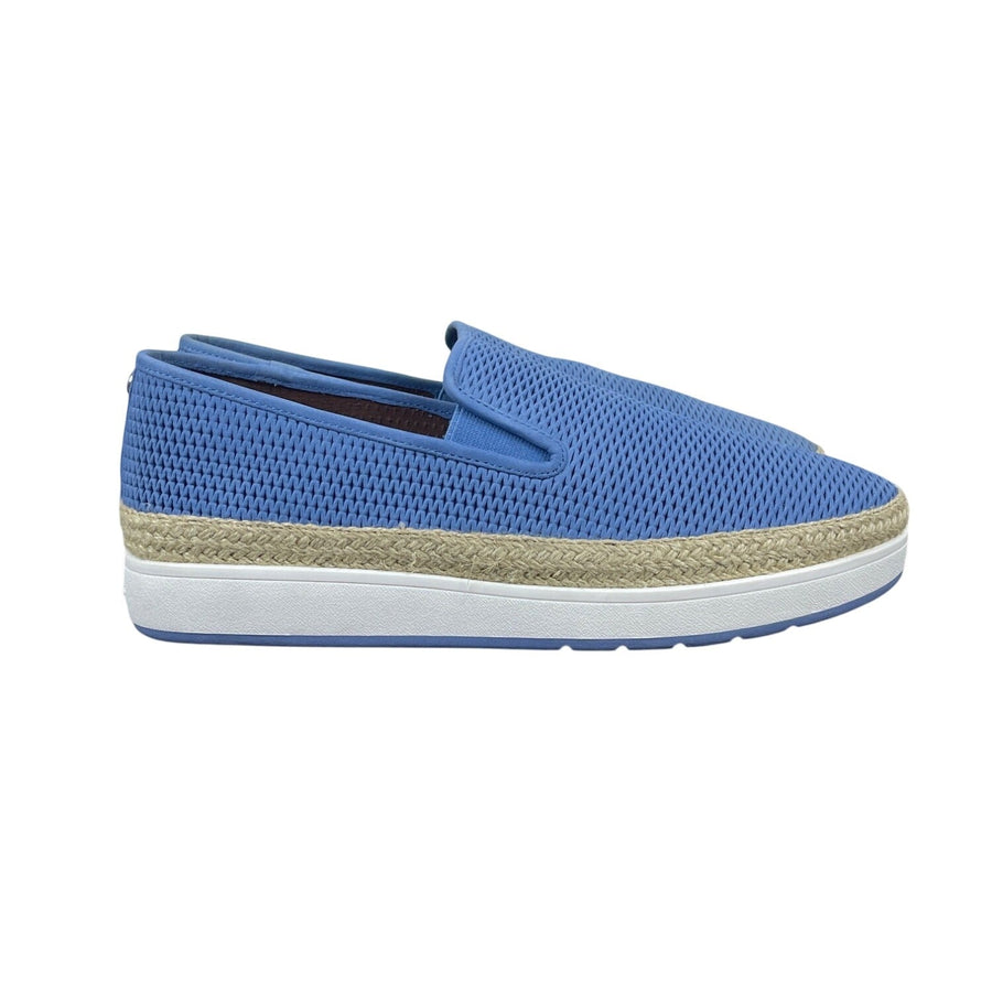 Donald J Pliner Sky Blue Perforated Nubuc Maite Fb Slip-On Sneakers Sz- 10M- New