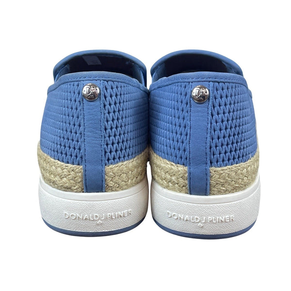 Donald J Pliner Sky Blue Perforated Nubuc Maite Fb Slip-On Sneakers Sz- 10M- New