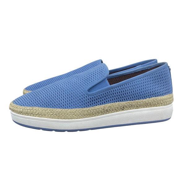 Donald J Pliner Sky Blue Perforated Nubuc Maite Fb Slip-On Sneakers Sz- 10M- New