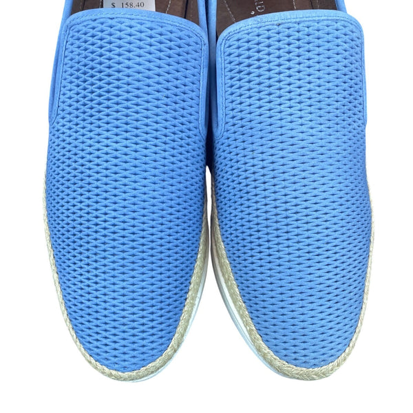 Donald J Pliner Sky Blue Perforated Nubuc Maite Fb Slip-On Sneakers Sz- 10M- New