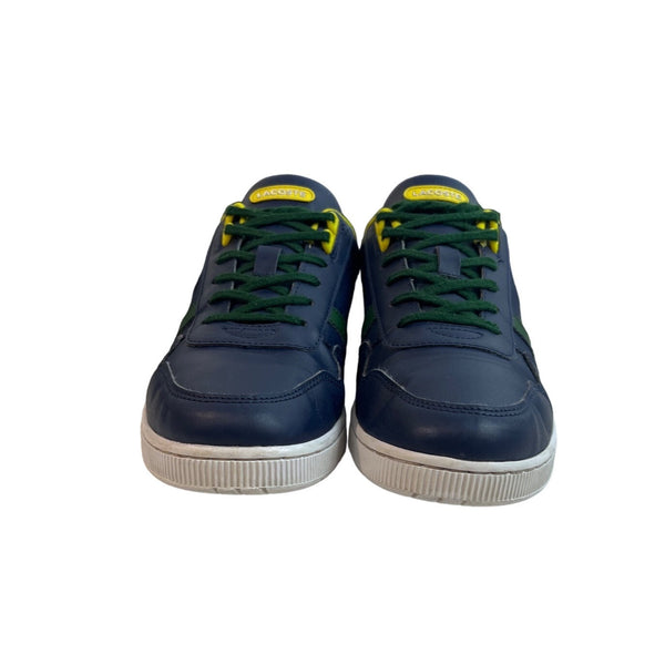 Lacoste Men's Blue Yellow T Clip Advance Sneakers Sz 6