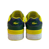 Lacoste Men's Blue Yellow T Clip Advance Sneakers Sz 6