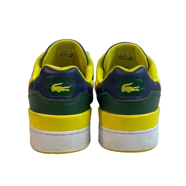 Lacoste Men's Blue Yellow T Clip Advance Sneakers Sz 6