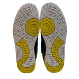 Lacoste Men's Blue Yellow T Clip Advance Sneakers Sz 6