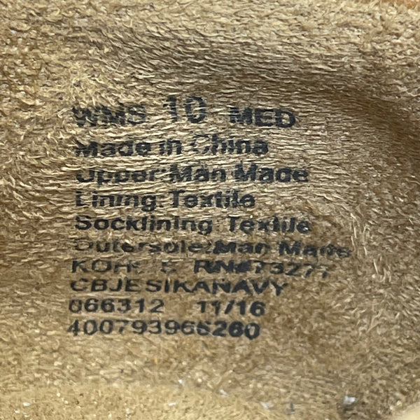 Croft & Barrow Women’s Blue & Brown Comfort Slip-On Moc Toe Boat Shoes Size 10