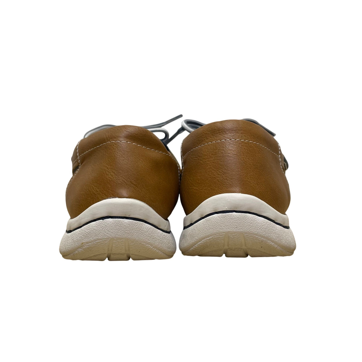 Croft & Barrow Women’s Blue & Brown Comfort Slip-On Moc Toe Boat Shoes Size 10