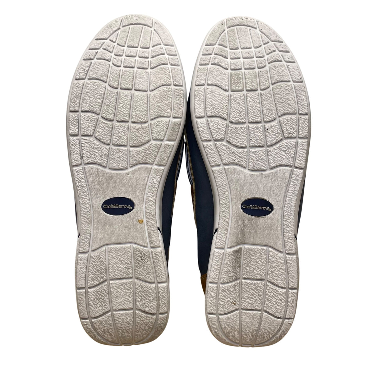 Croft & Barrow Women’s Blue & Brown Comfort Slip-On Moc Toe Boat Shoes Size 10