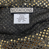 Notations Gold Sequin Sleeveless Top Womens Size M - New