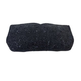 Nobility Made in Japan Women's Black Beaded Evening Clutch Sz S