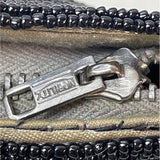 Nobility Made in Japan Women's Black Beaded Evening Clutch Sz S