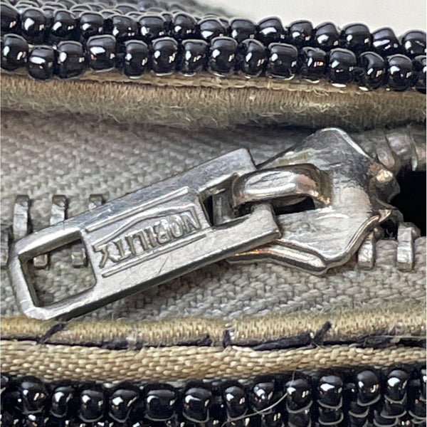Nobility Made in Japan Women's Black Beaded Evening Clutch Sz S