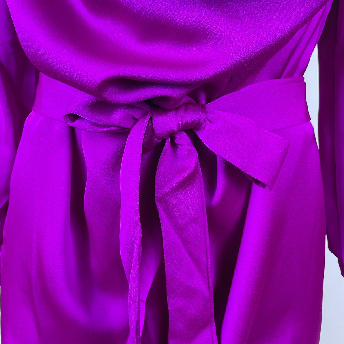 Fashion Nova Purple Long Sleeve Women’s Mini Dress With Belt Sz S - New