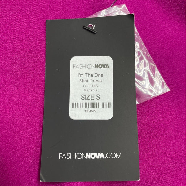 Fashion Nova Purple Long Sleeve Women’s Mini Dress With Belt Sz S - New