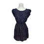 Navy Blue Polka Dot Dress With Pockets By Zara Basic- New