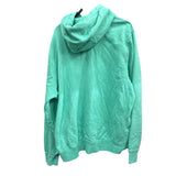 Nike Unisex Aqua Cotton Hoodie With White Logo Kangaroo Pocket Casual Sweatshirt