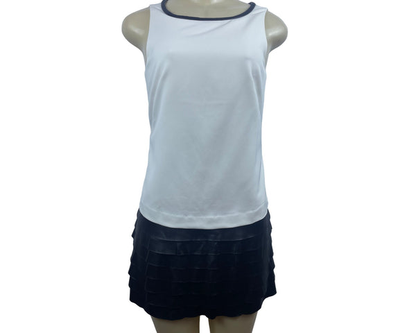 Ann Taylor Women’s Black and White Mini Skirt Dress Sz OP