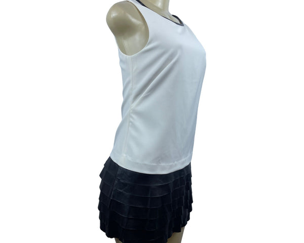 Ann Taylor Women’s Black and White Mini Skirt Dress Sz OP