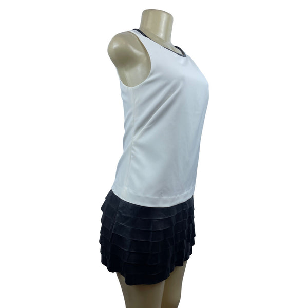 Ann Taylor Women’s Black and White Mini Skirt Dress Sz OP