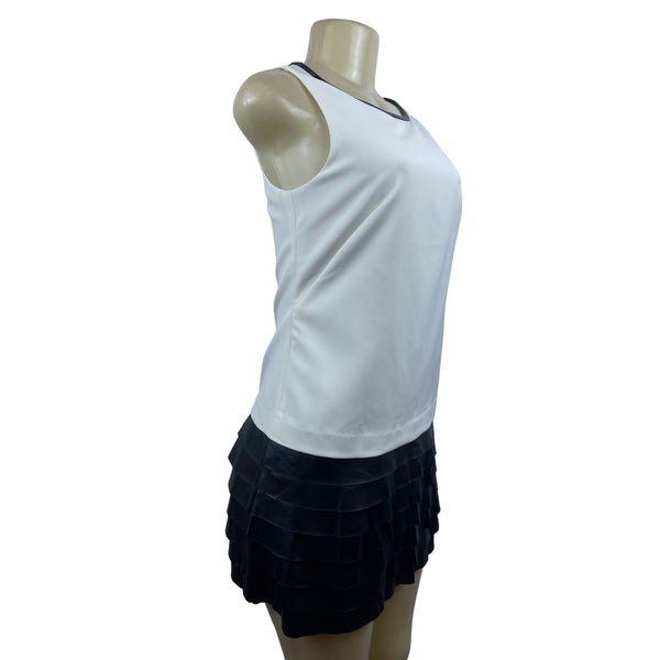 Ann Taylor Women’s Black and White Mini Skirt Dress Sz OP