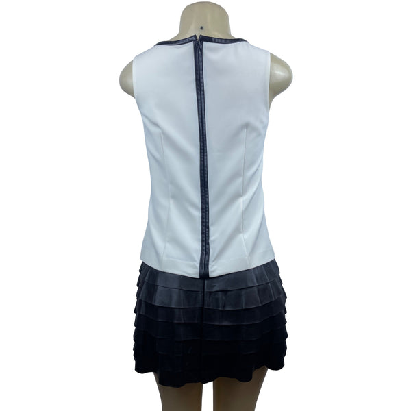Ann Taylor Women’s Black and White Mini Skirt Dress Sz OP