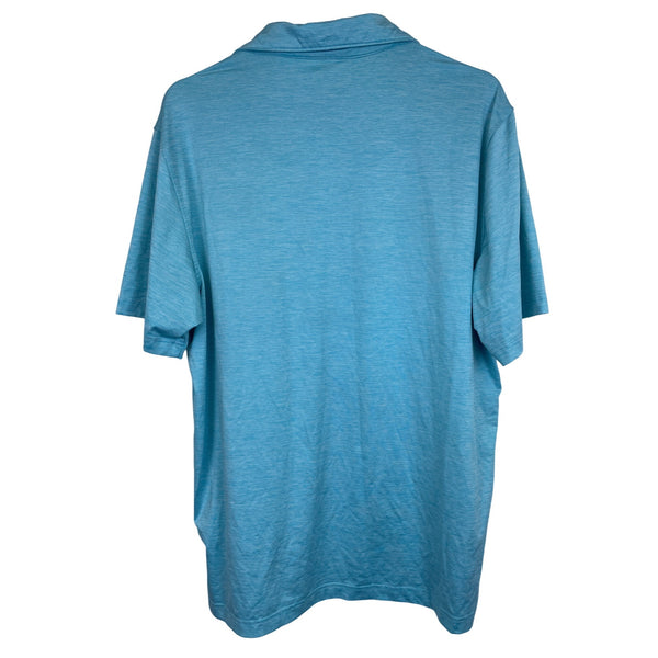 Vineyard Vines Mens Light Blue Performance Polo Short Sleeve Shirt Size L