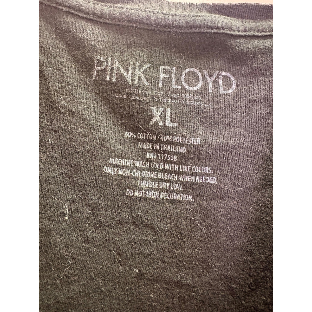 Pink Floyd Womens Black Rainbow Graphic Band T-Shirt The Dark Side Of The Moon XL