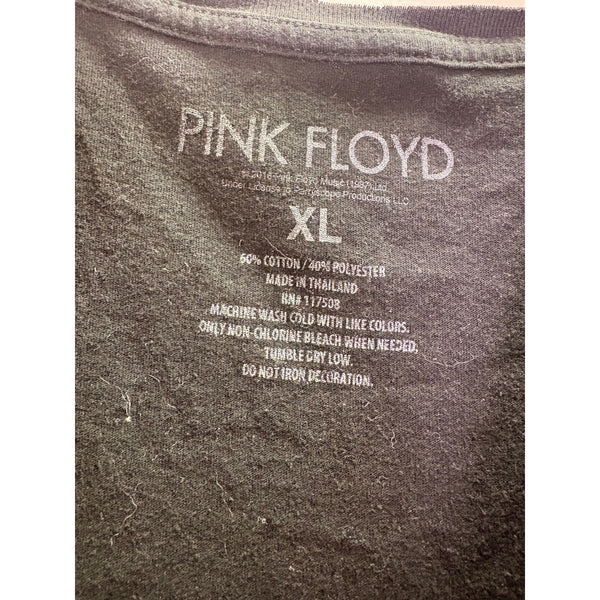 Pink Floyd Womens Black Rainbow Graphic Band T-Shirt The Dark Side Of The Moon XL