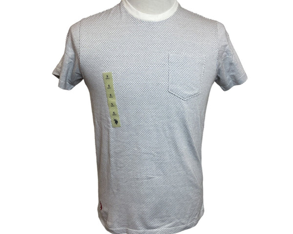 U.S. Polo Assn. Men's White Polka Dot Short Sleeve T Shirt Size S - New
