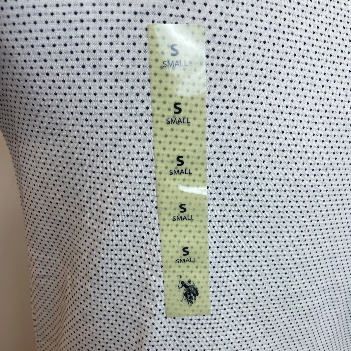 U.S. Polo Assn. Men's White Polka Dot Short Sleeve T Shirt Size S - New