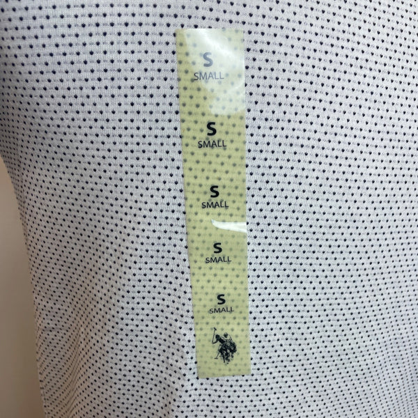 U.S. Polo Assn. Men's White Polka Dot Short Sleeve T Shirt Size S - New