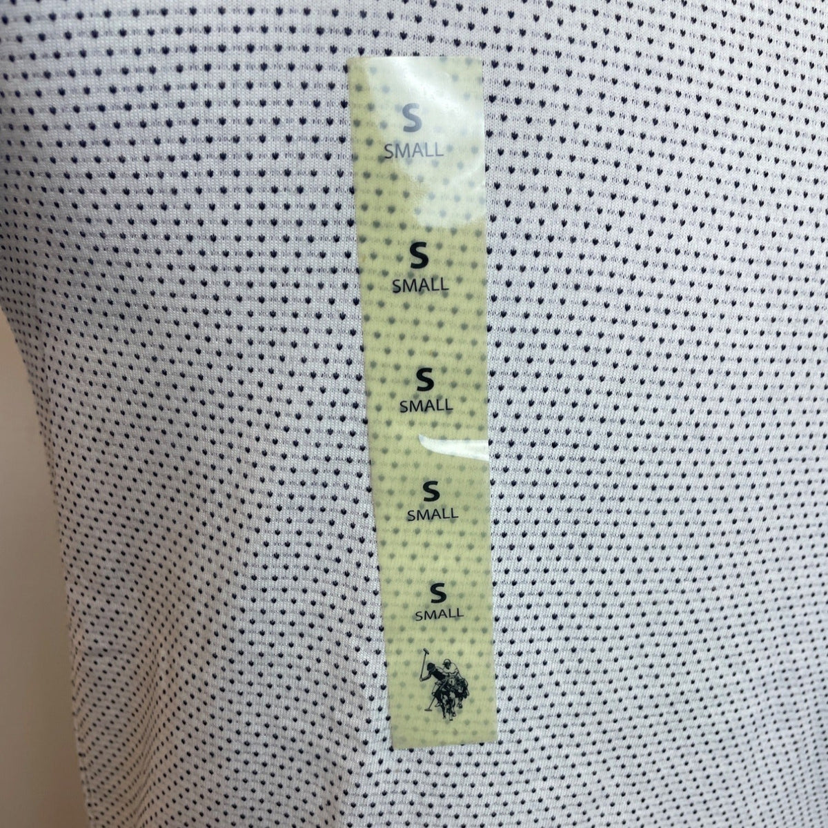 U.S. Polo Assn. Men's White Polka Dot Short Sleeve T Shirt Size S - New