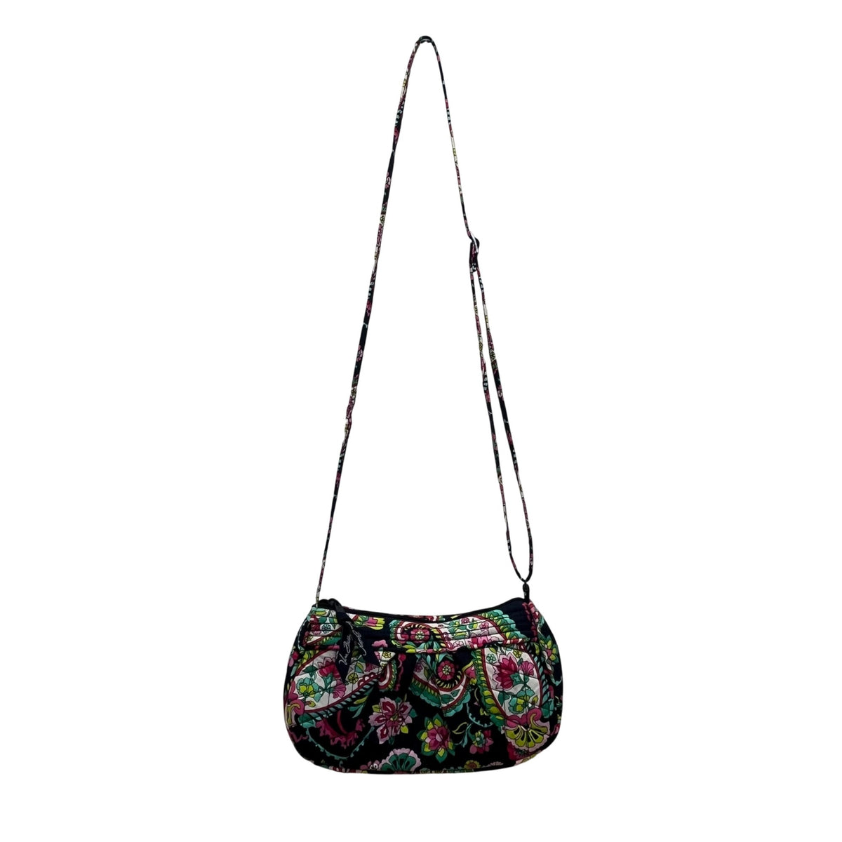 Vera Bradley Women’s Multicolor Quilted Floral Paisley Frannie Crossbody Bag