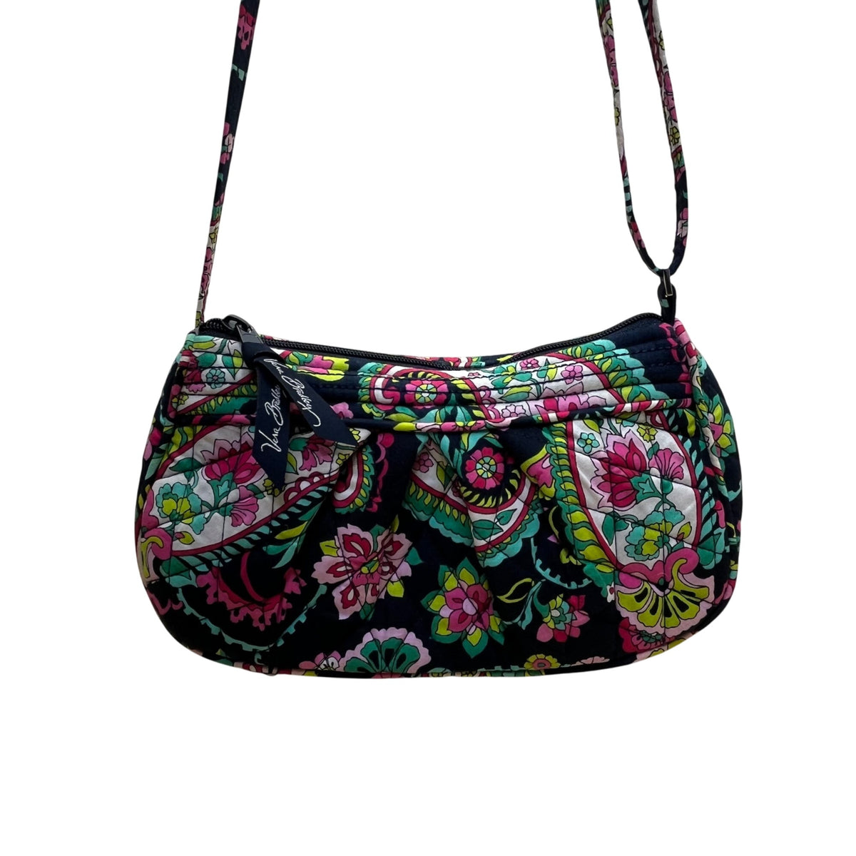 Vera Bradley Women’s Multicolor Quilted Floral Paisley Frannie Crossbody Bag