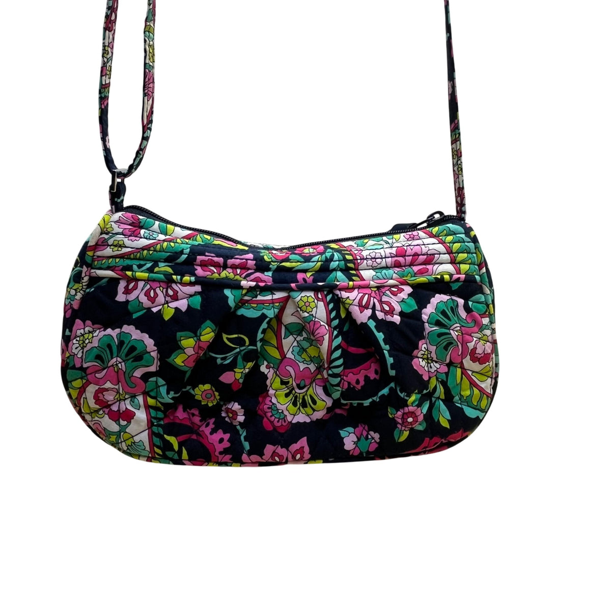 Vera Bradley Women’s Multicolor Quilted Floral Paisley Frannie Crossbody Bag
