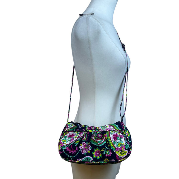Vera Bradley Women’s Multicolor Quilted Floral Paisley Frannie Crossbody Bag