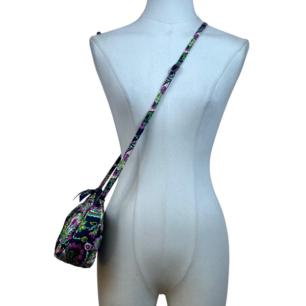 Vera Bradley Women’s Multicolor Quilted Floral Paisley Frannie Crossbody Bag