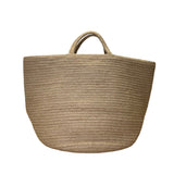 Handcrafted Woven Jute With Sturdy Handles & Spacious Interior Bucket Tote Bag