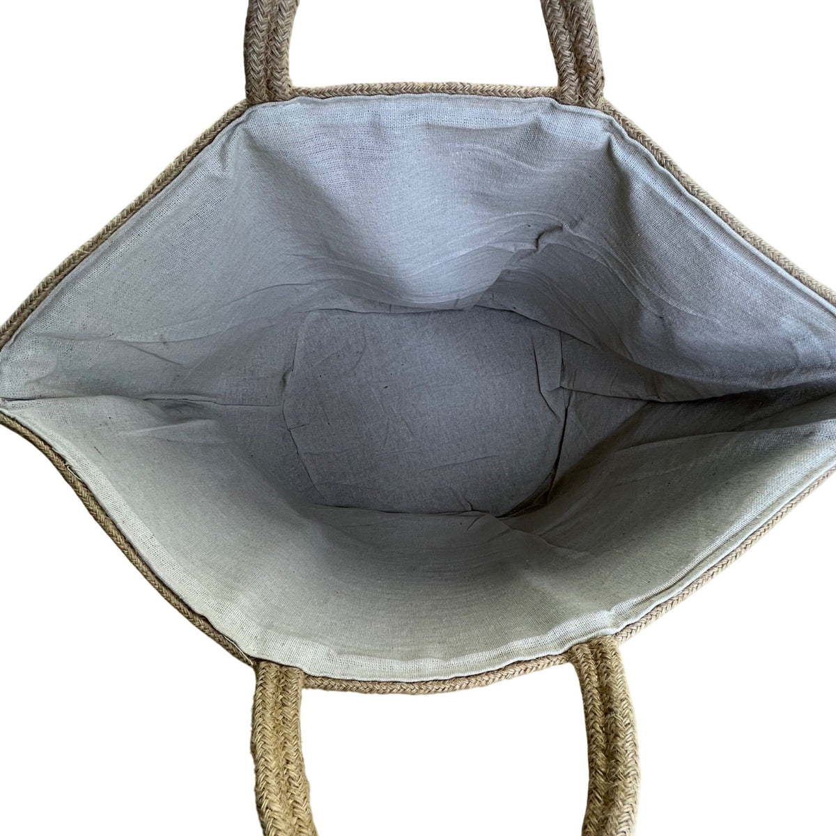 Handcrafted Woven Jute With Sturdy Handles & Spacious Interior Bucket Tote Bag