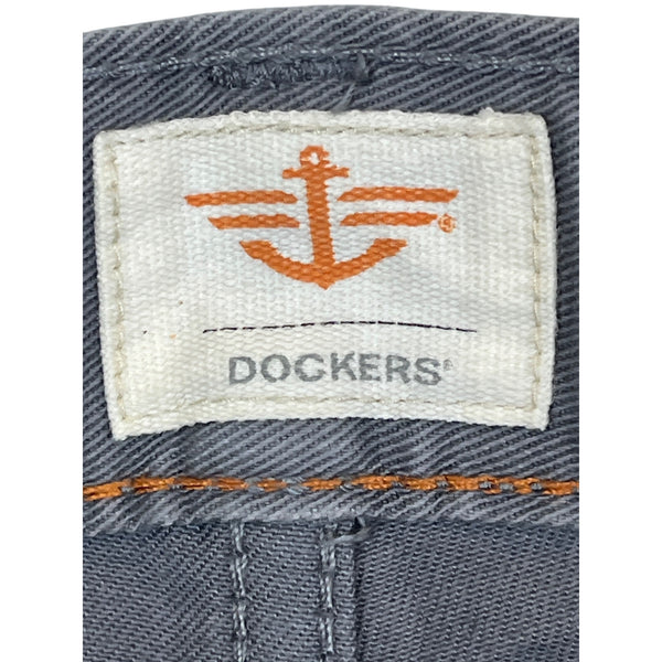 Dockers Mens Gray Cotton Blend Slim Fit Casual Pants Size 34