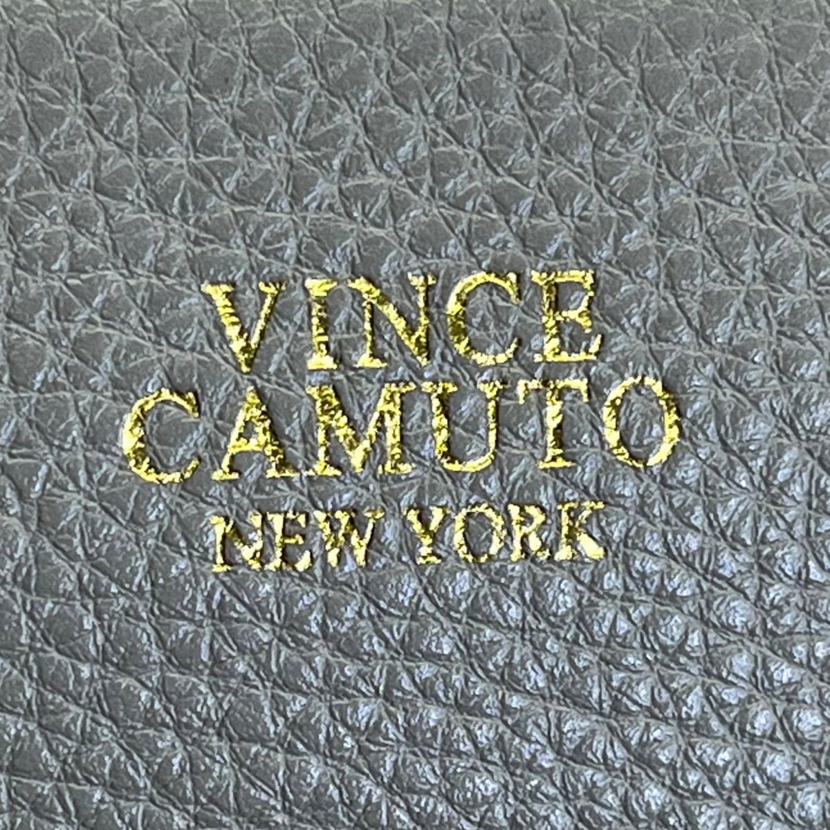 Vince Camuto Women’s Gray Leather With Dual Compartments Crossbody Bag Sz S