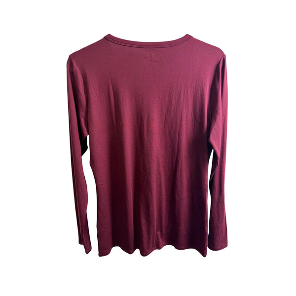 32 Degrees Womens Burgundy Polyester/Spandex Long Sleeve Crew Neck Thermal Top Size L 32 Degrees Womens Burgundy Polyester/Spandex Long Sleeve Crew Neck Thermal Top Size L